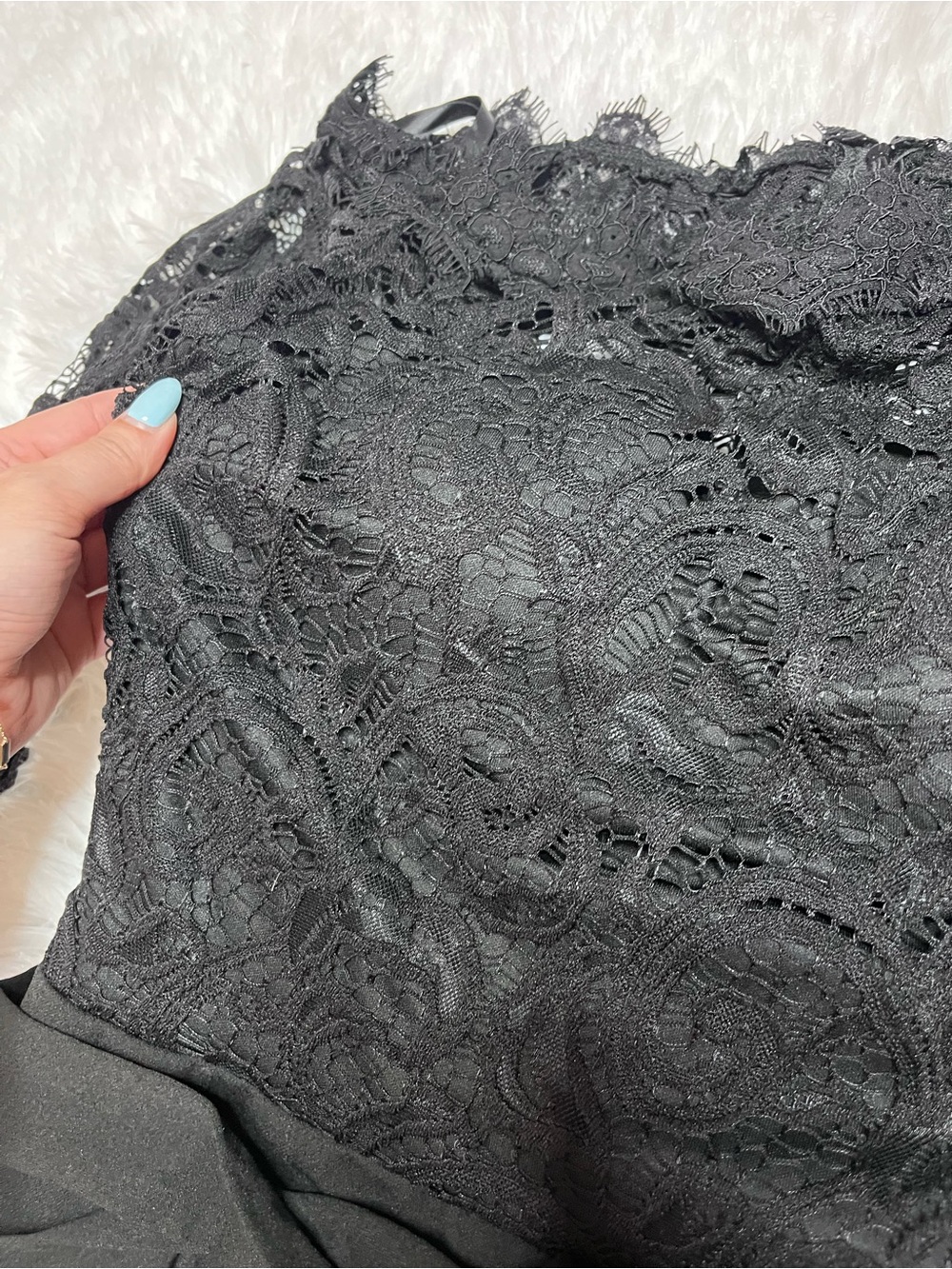 Premier Amour Off-Shoulder Lace Wide-Leg Jumpsuit - Picture 10 of 11